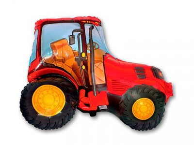 Шар (37''/94 см) Фигура, Трактор, Красный
