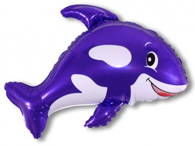 Шар (35''/89 см) Фигура, Морская касатка, Фиолетовый